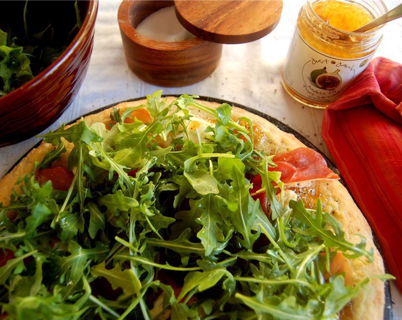 step 6 Add Arugula (1 bunch) and Parmesan Cheese (to taste).