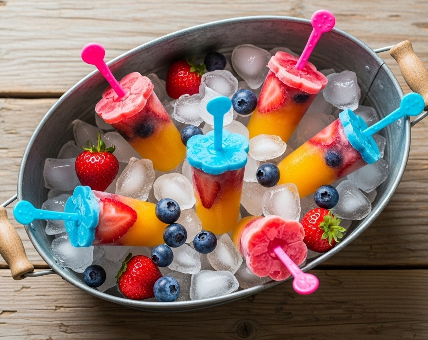 step 3 Freeze the popsicles for at least a few hours or overnight. Serve and enjoy!