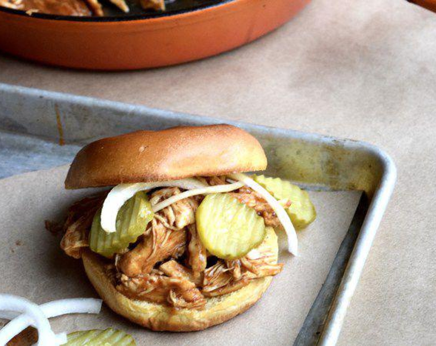 Skillet Pulled BBQ Chicken