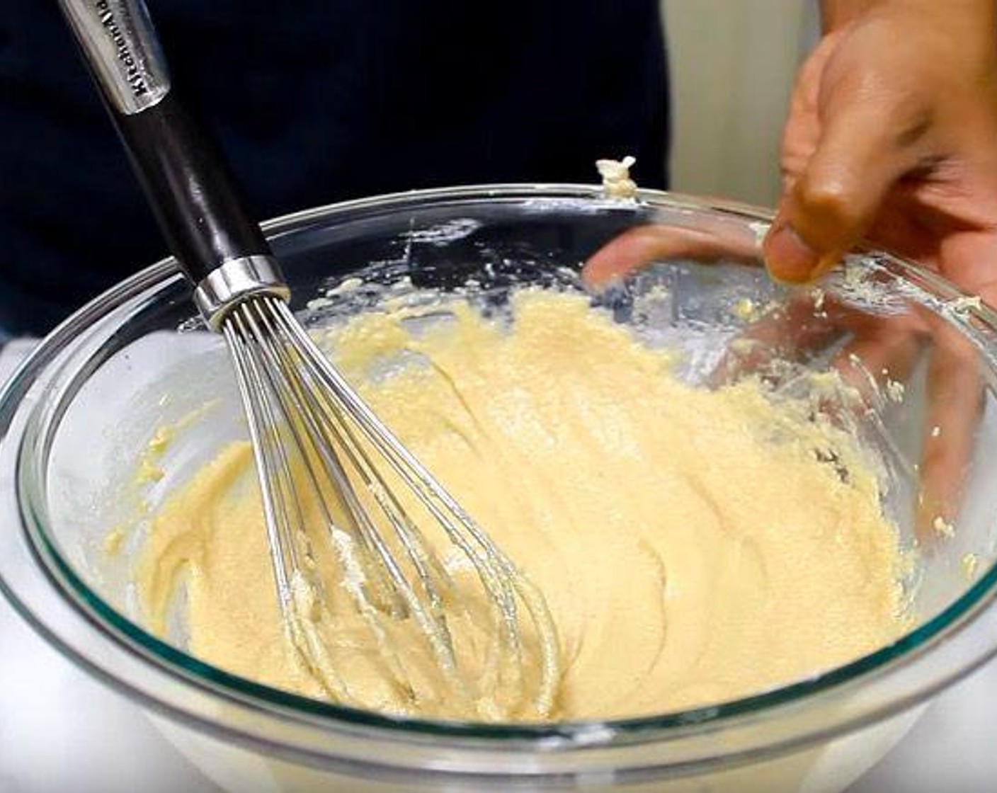 step 1 In a mixing bowl, add Butter (1/2 cup), Granulated Sugar (4 Tbsp), and Brown Sugar (1/2 cup). Stir together. Add Large Egg (1) and Vanilla Extract (1 tsp) and whisk until combined.