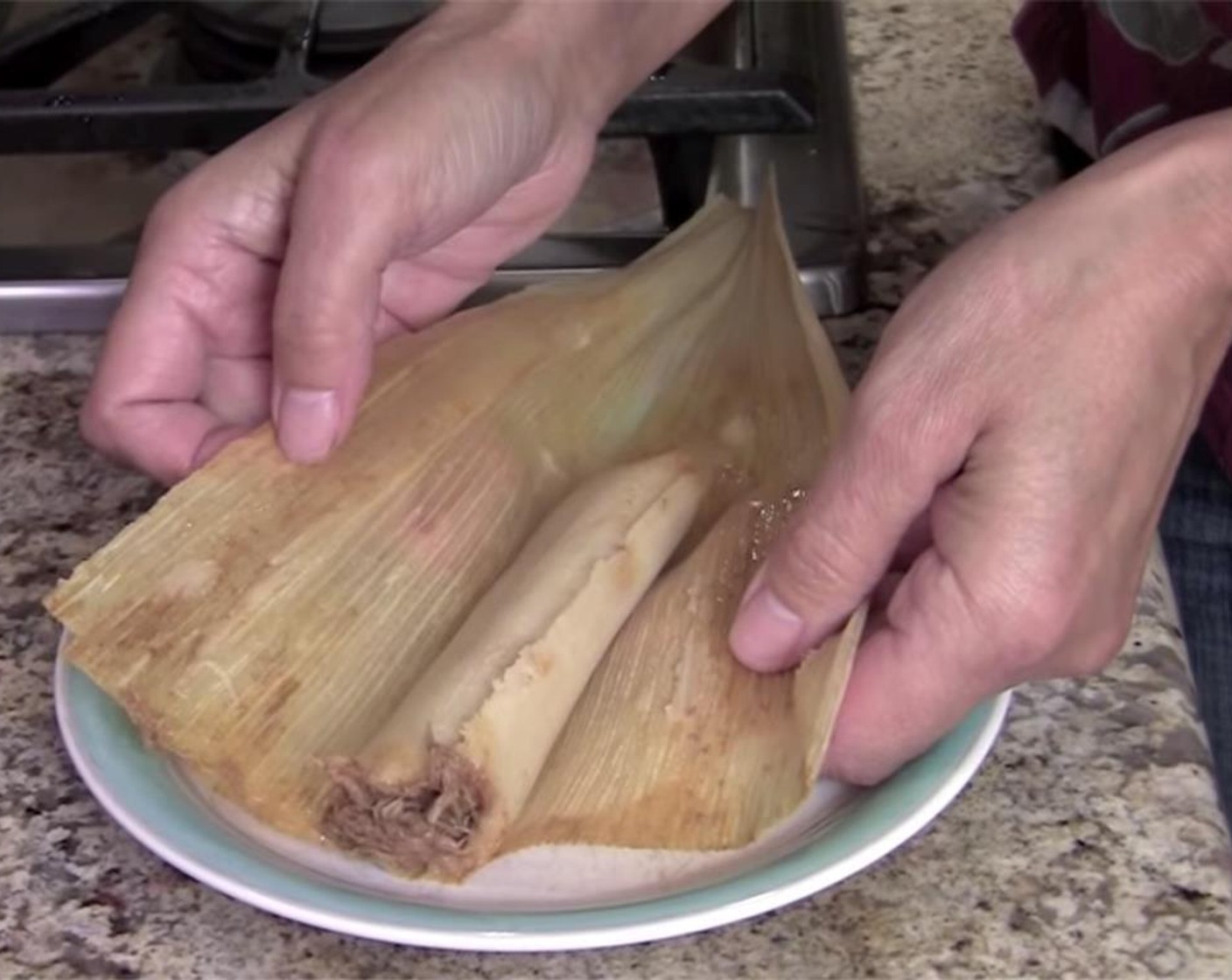 step 12 When done, take tamales out of pot with tongs to cool on the counter. Serve, and enjoy!