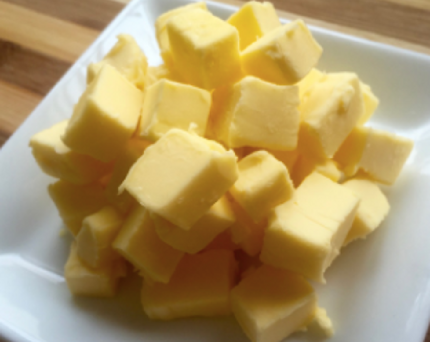 step 2 First cut butter into small cubes. This makes combining butter with other ingredients easier. Leave to soften to room temperature (about 20 minutes).