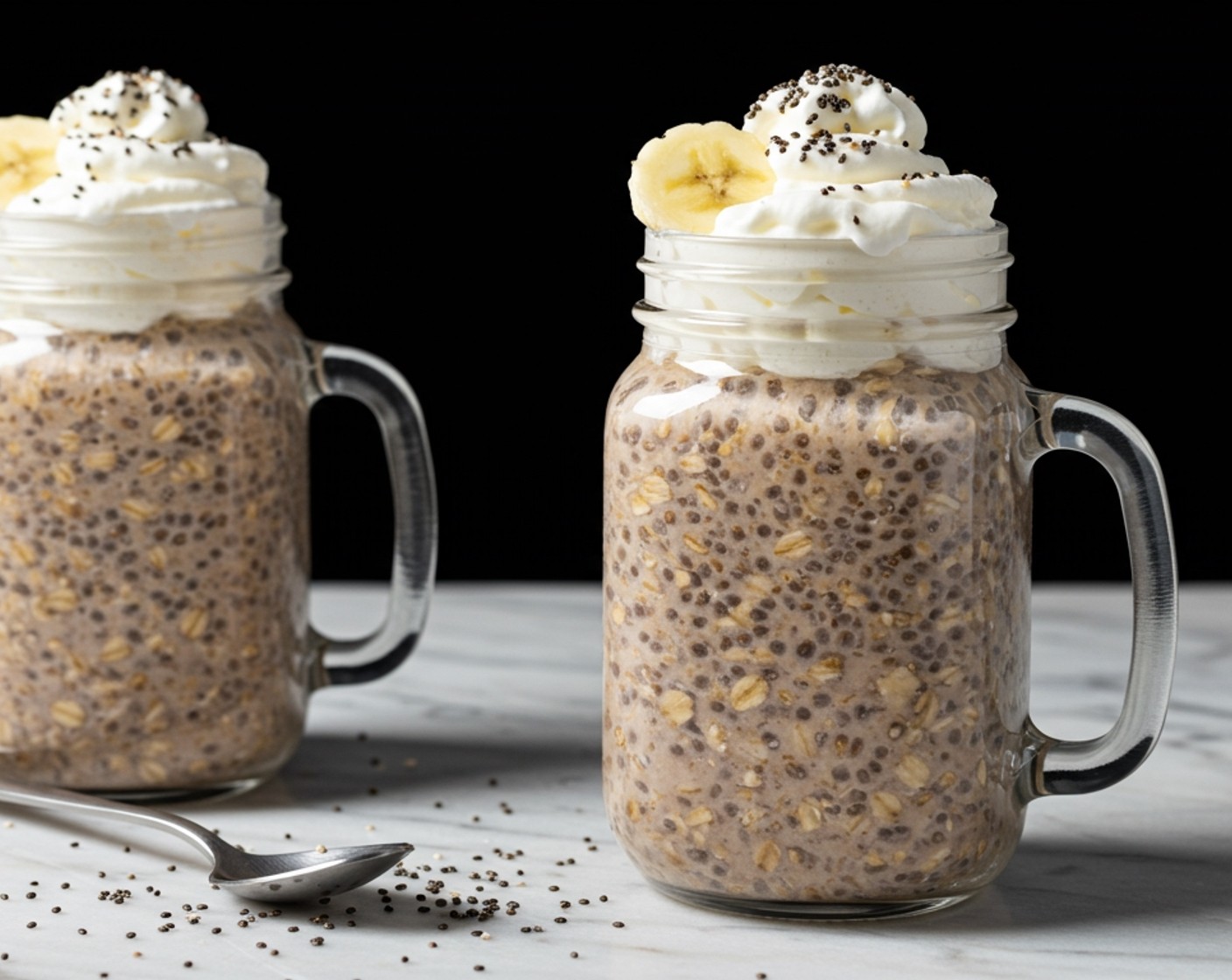 Banana Chia Protein Overnight Oats