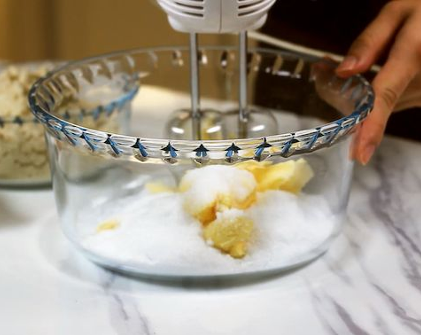 step 2 Combine Salted Butter (1/2 cup) and Natural Sweetener (3/4 cup) in a mixing bowl and cream until light and fluffy.