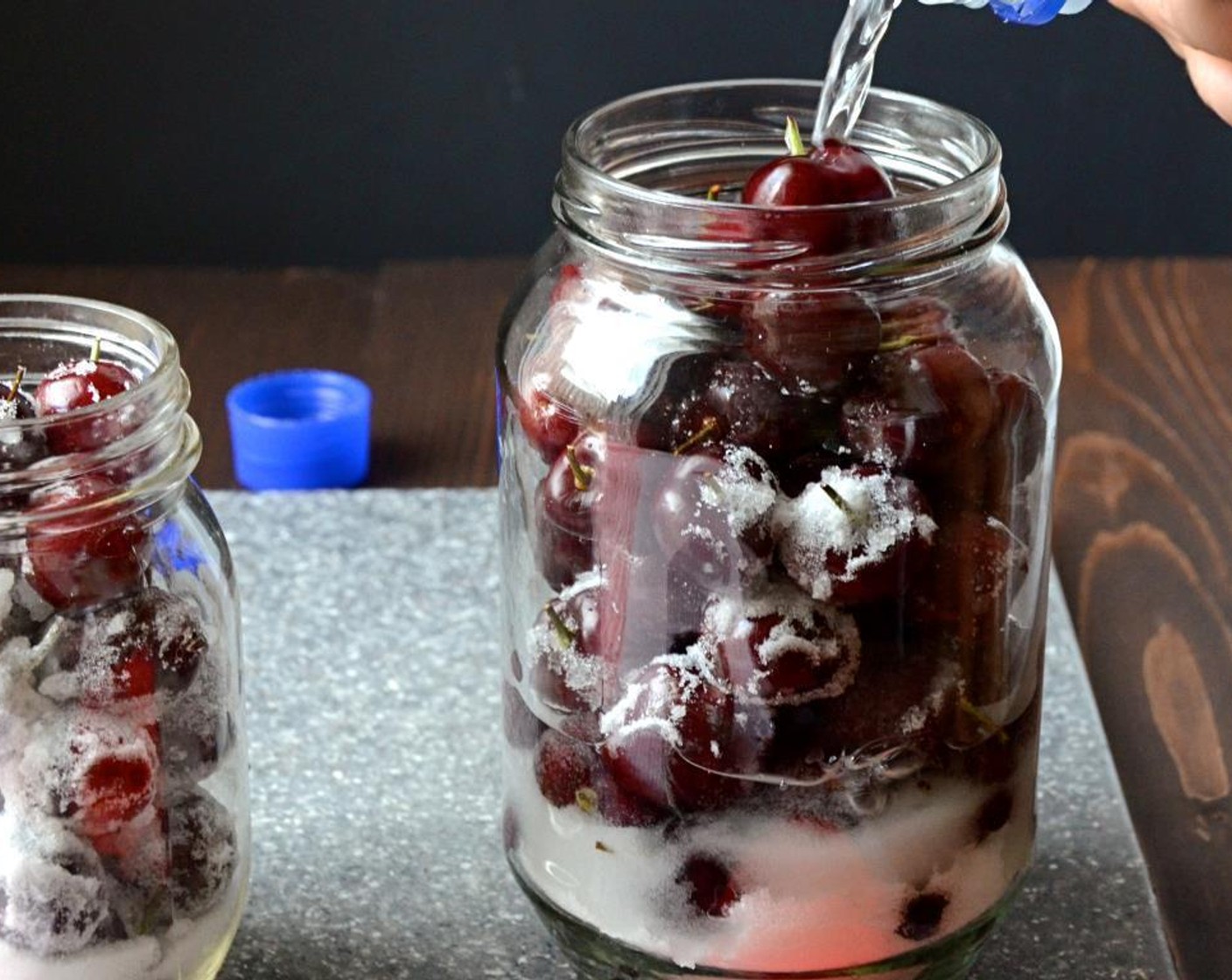 step 4 Fill the jar to the top with Vodka (16 fl oz) and seal the lid on tightly.