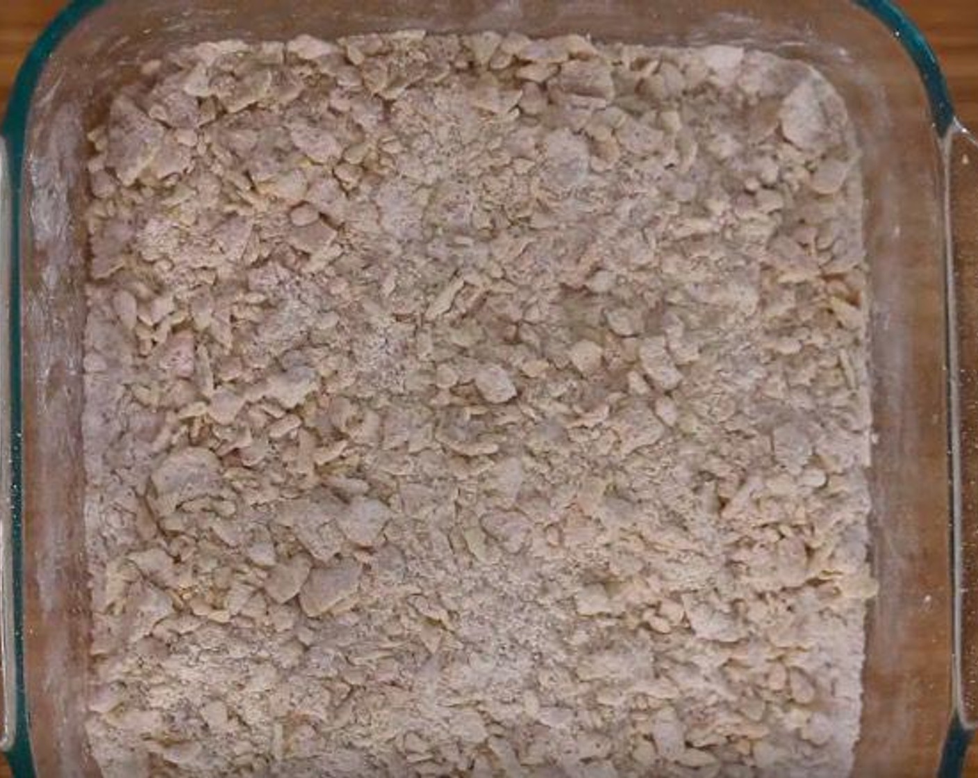 step 3 Add All-Purpose Flour (2 cups), Red Chili Powder (2 Tbsp), Garlic Powder (1 Tbsp), Ground White Pepper (1 tsp), Salt (1 tsp), and Potato Chips (1 1/2 cups). Mix well.