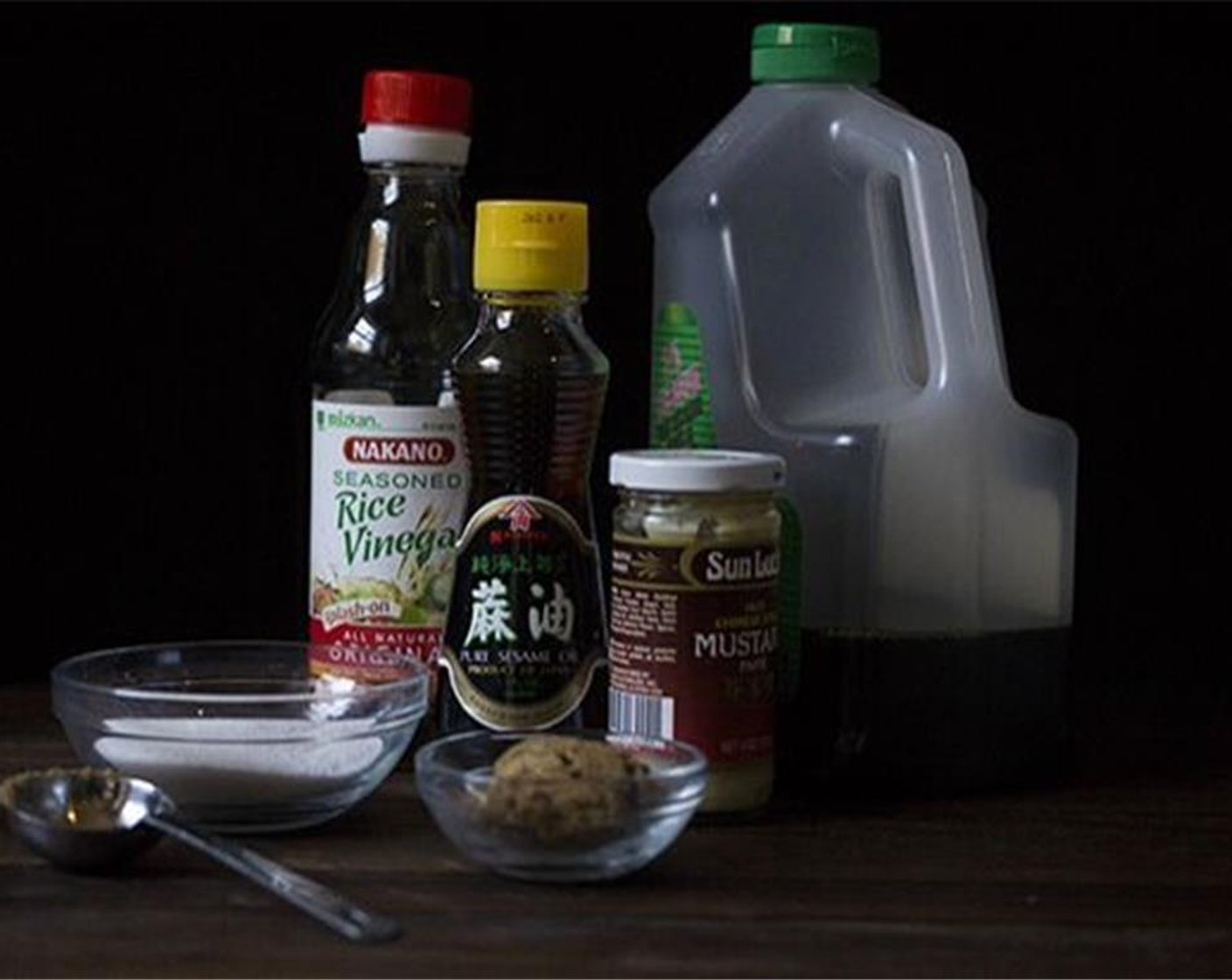 step 5 To prepare the stir-fry sauce, mix Low-Sodium Soy Sauce (4 Tbsp), Rice Vinegar (2 Tbsp), Sesame Oil (1 Tbsp), Brown Sugar (3 Tbsp), Chinese Hot Mustard (1 Tbsp) and Corn Starch (1 tsp) in a medium bowl.