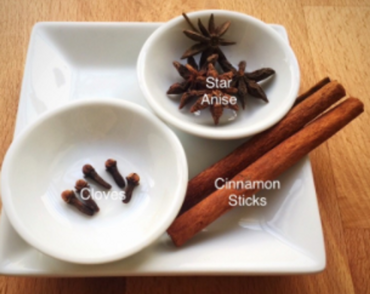 step 3 Prepare the Cinnamon Sticks (2), Whole Cloves (5), and Star Anise (4) for added aroma to the pineapple jam.