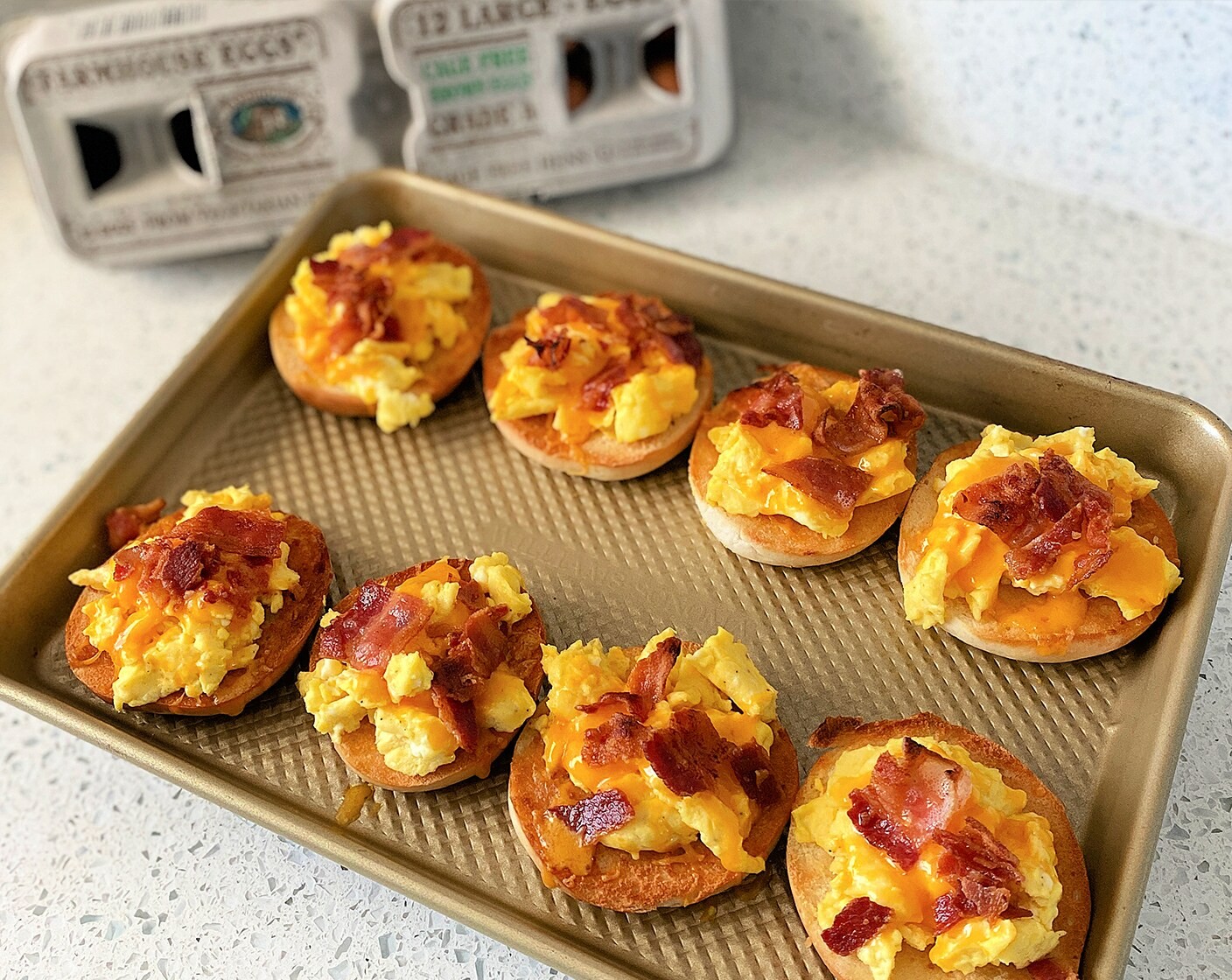 Breakfast Bagel Bites