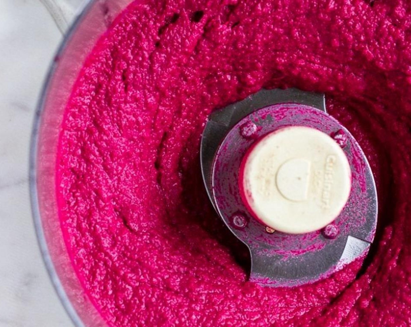 step 6 Last, add the Olive Oil (4 Tbsp) to the food processor and blend until hummus is perfectly smooth.