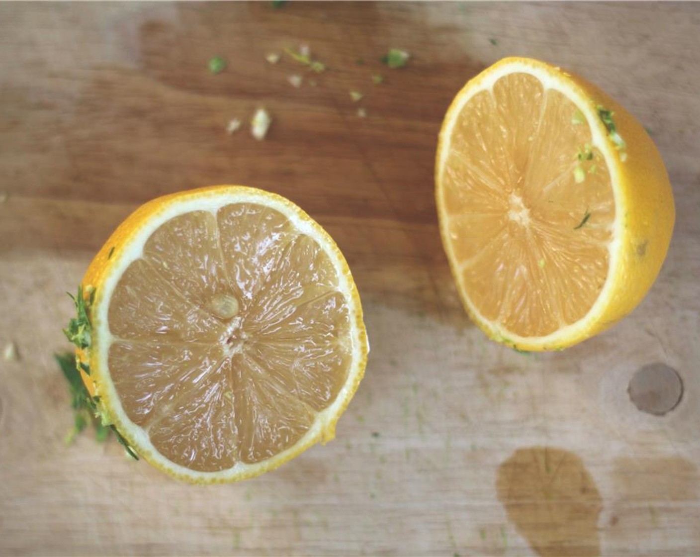 step 4 Juice the Lemon (1), and chop the Fresh Mint Leaves (4 Tbsp).