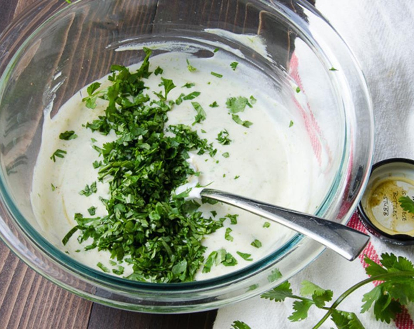 step 4 Combine Stubb's® Green Chile Anytime Sauce (4 Tbsp), Lime (1), Sour Cream (1 cup) and Fresh Cilantro (1/2 cup) in a small bowl and stir together. Chill until ready to use.
