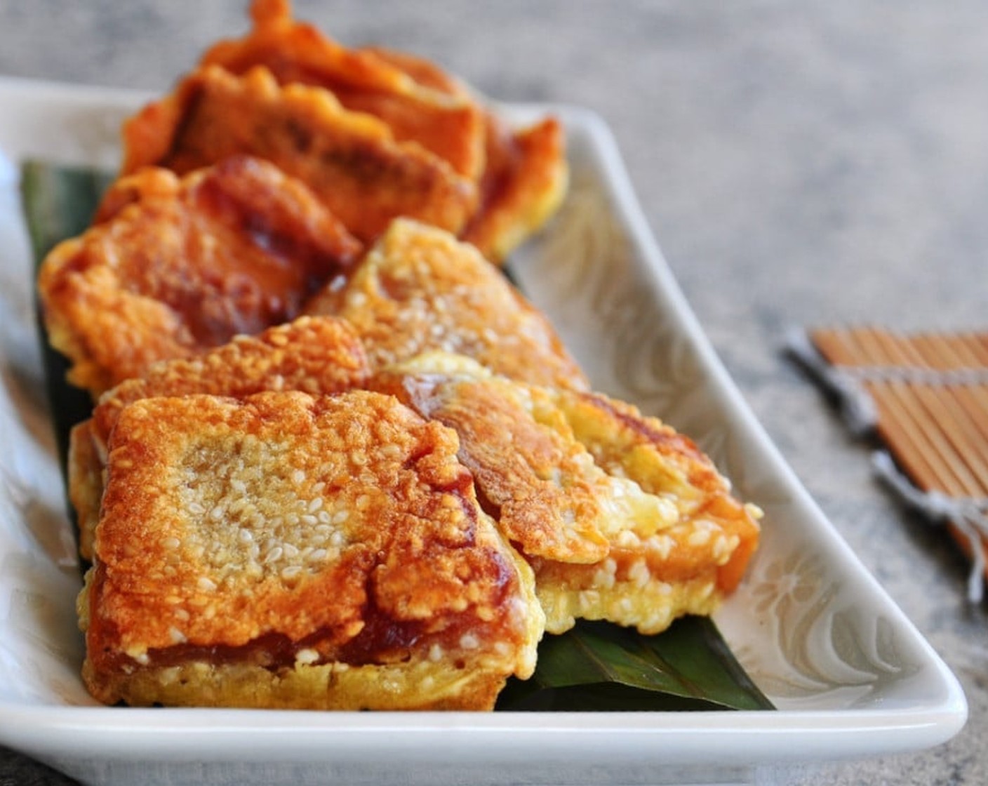 Pan Fried Sticky Rice Cake (Nian Gao)