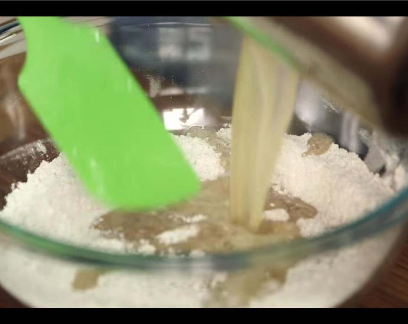 step 4 In a mixing bowl, whisk together All-Purpose Flour (1 cup), 2 tablespoons Oreo cookie crumbs, and Ground Cinnamon (1 tsp). Once the water mixture has come to a boil, remove from the heat and mix in the flour mixture. Keep mixing until incorporated.