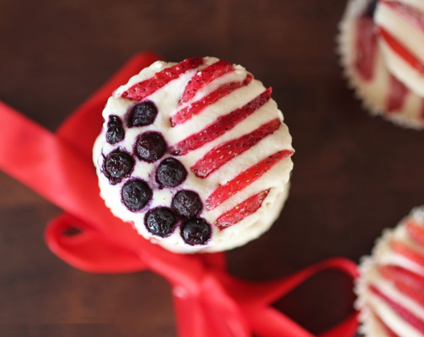 Stars & Stripes Mini Cheesecakes