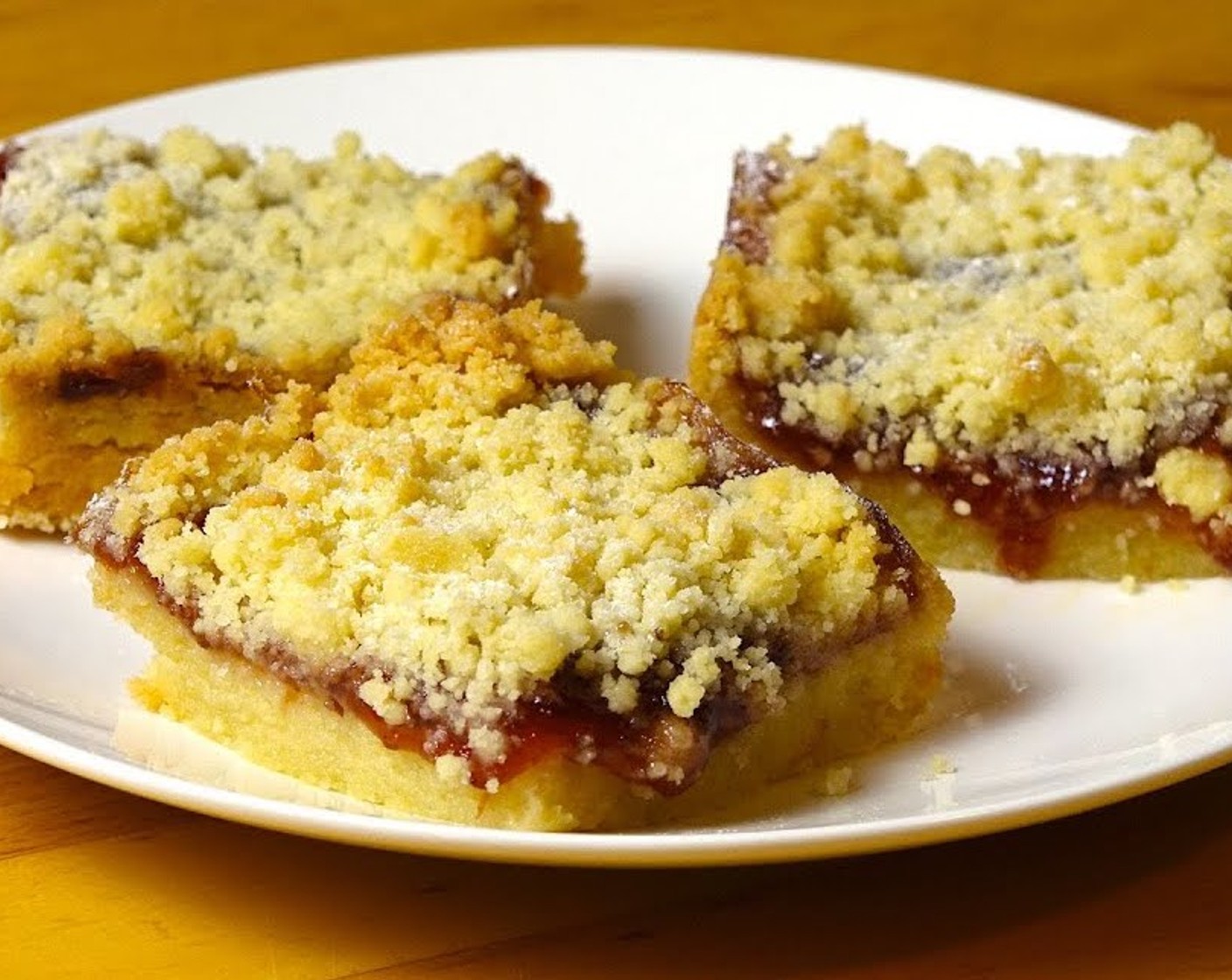 Jam Crumble Shortbread Slices Recipe | Sunset Foods Recipe Rack