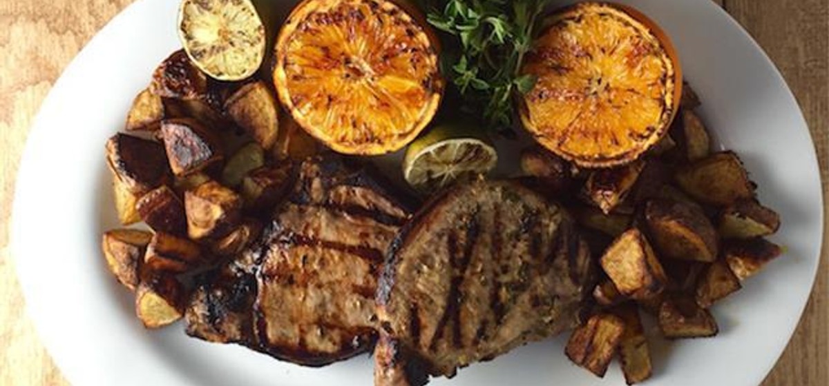 Grilled Pork Chops with Garlic Lime Mojo Recipe | Sunset Foods Recipe Rack