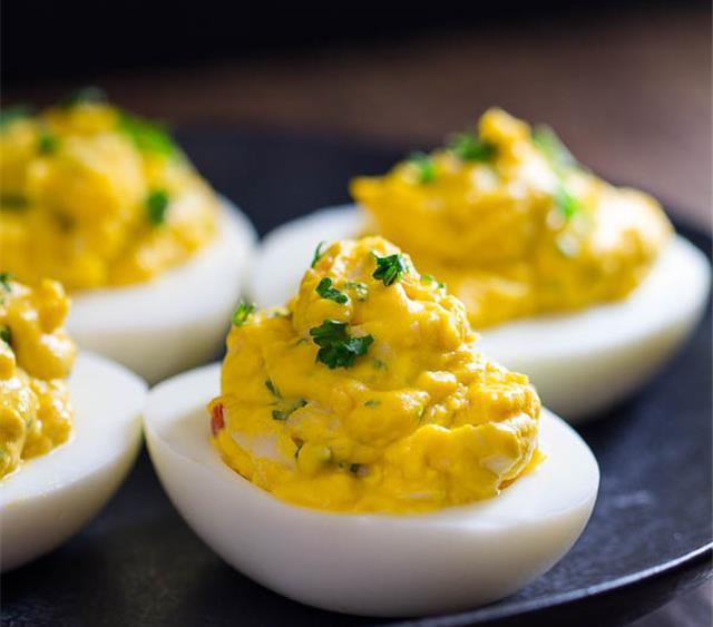 Lobster Deviled Eggs