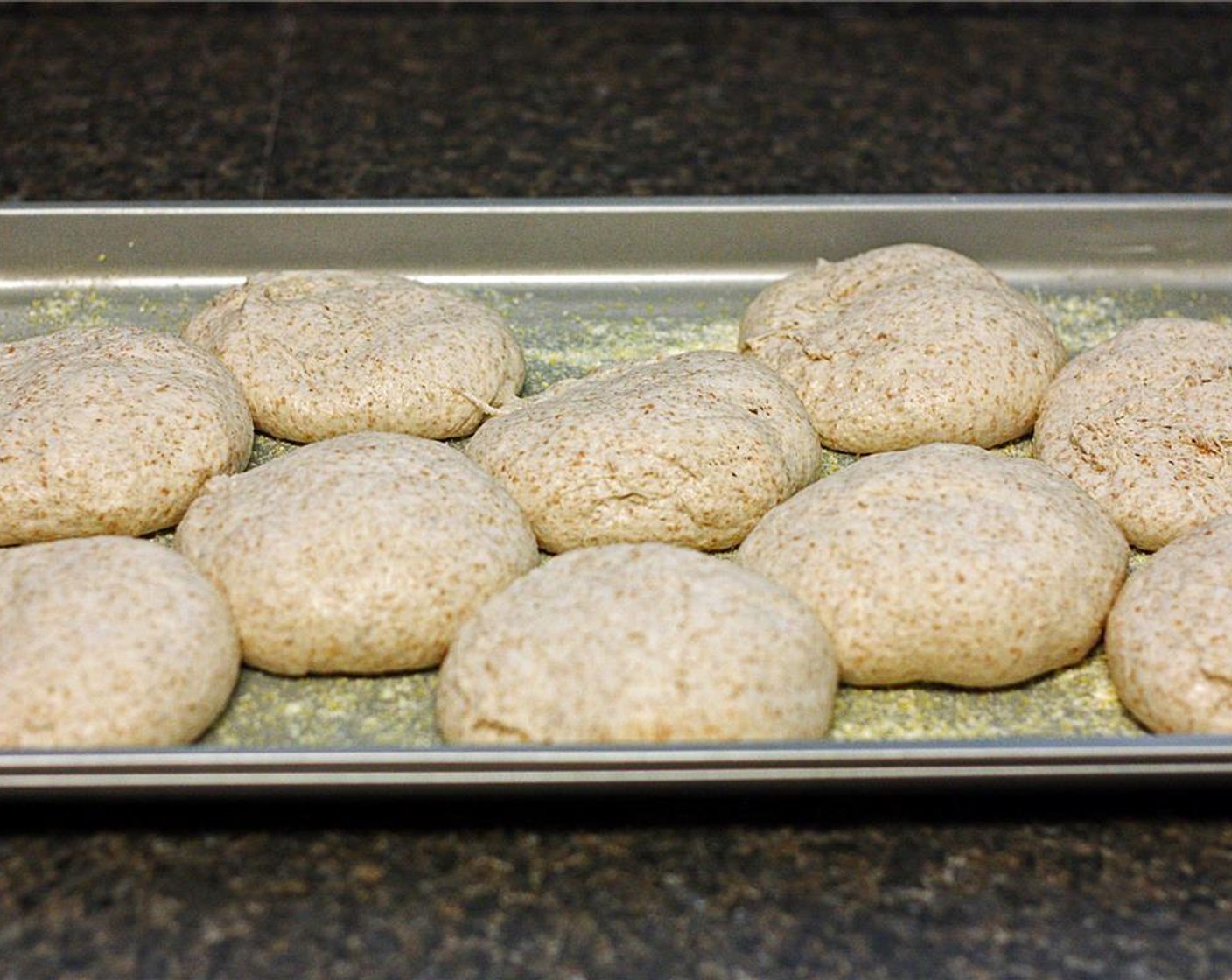 step 8 Once the dough has risen, you are ready to cook the muffins.