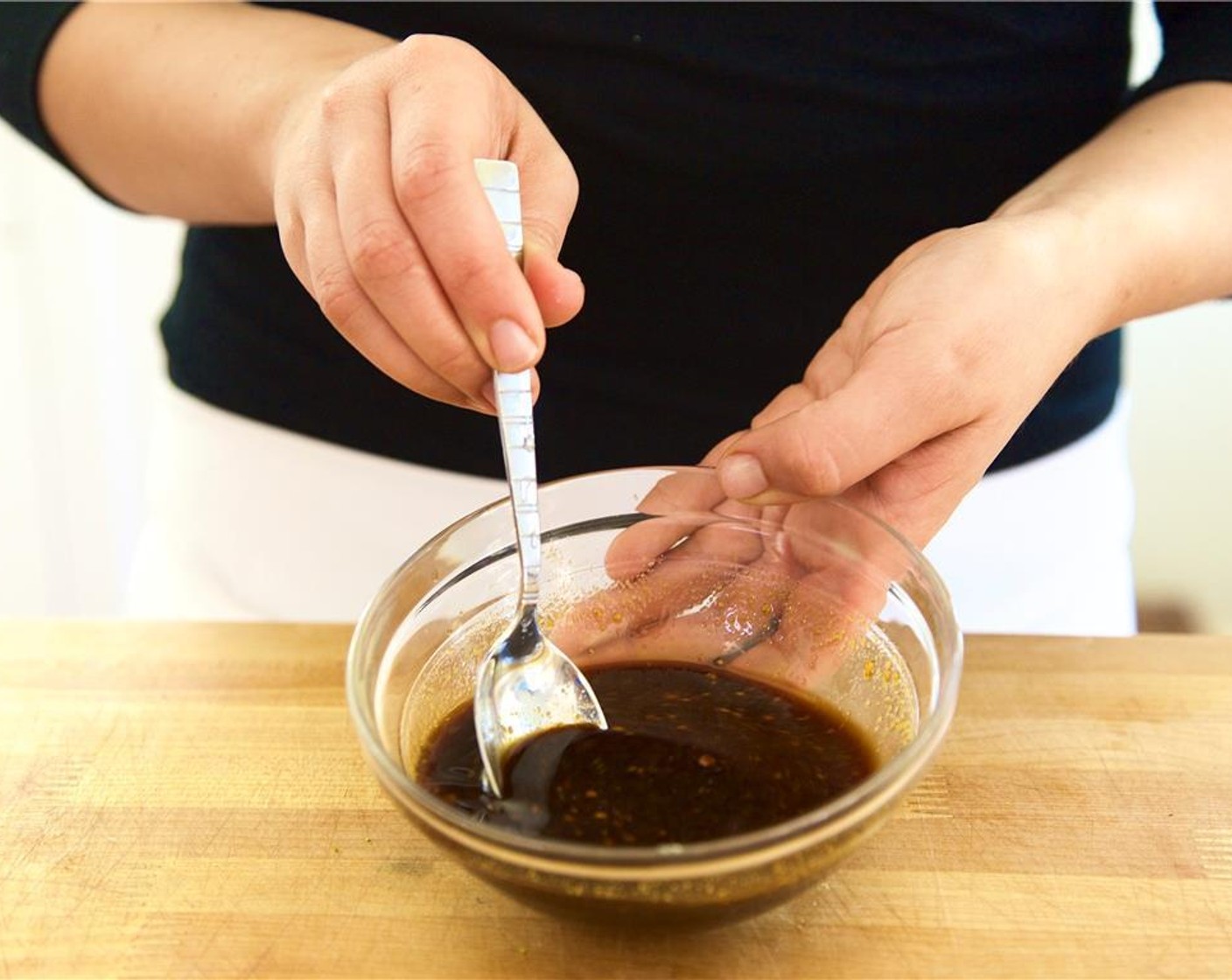 step 4 In a third small bowl, combine the Dijon Mustard (2 Tbsp), Tamari Soy Sauce (2 tsp), and lemon juice and stir until well incorporated.
