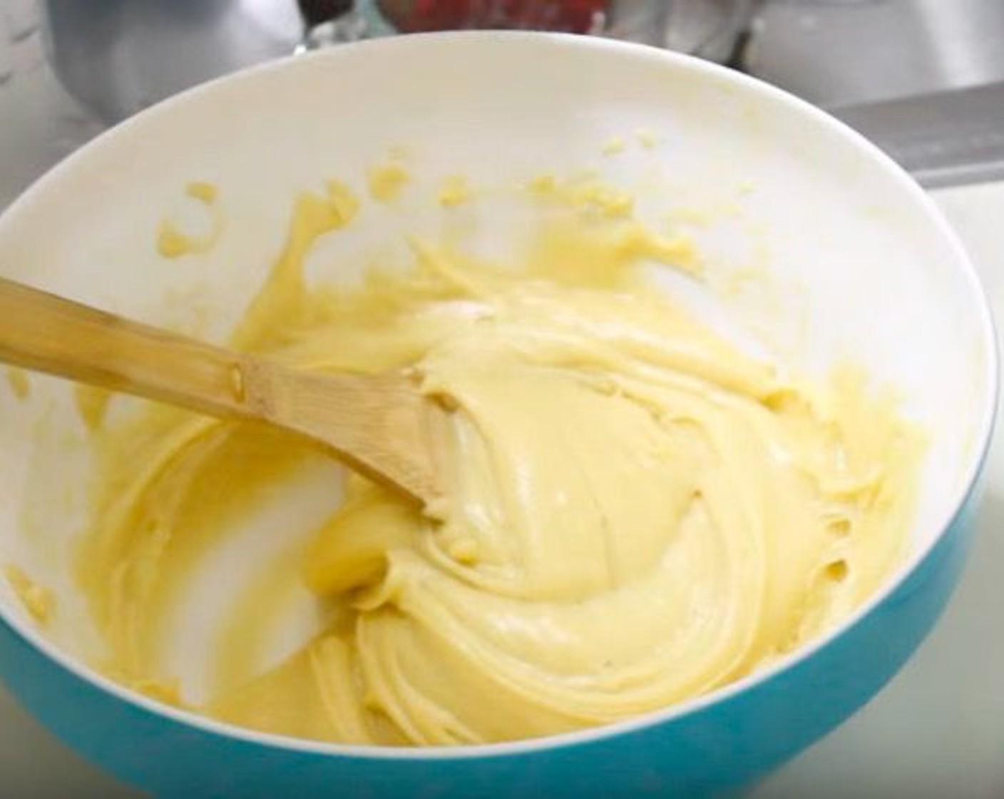 step 6 Add Large Eggs (4) one at a time, mixing as you go. Transfer mixture to a piping bag.