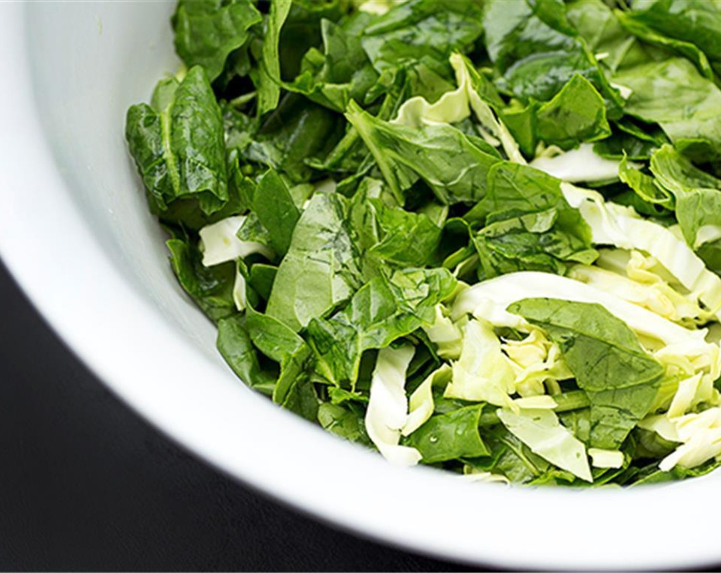 step 6 Add the Fresh Spinach (1 handful) and Red Onions (4 Tbsp).