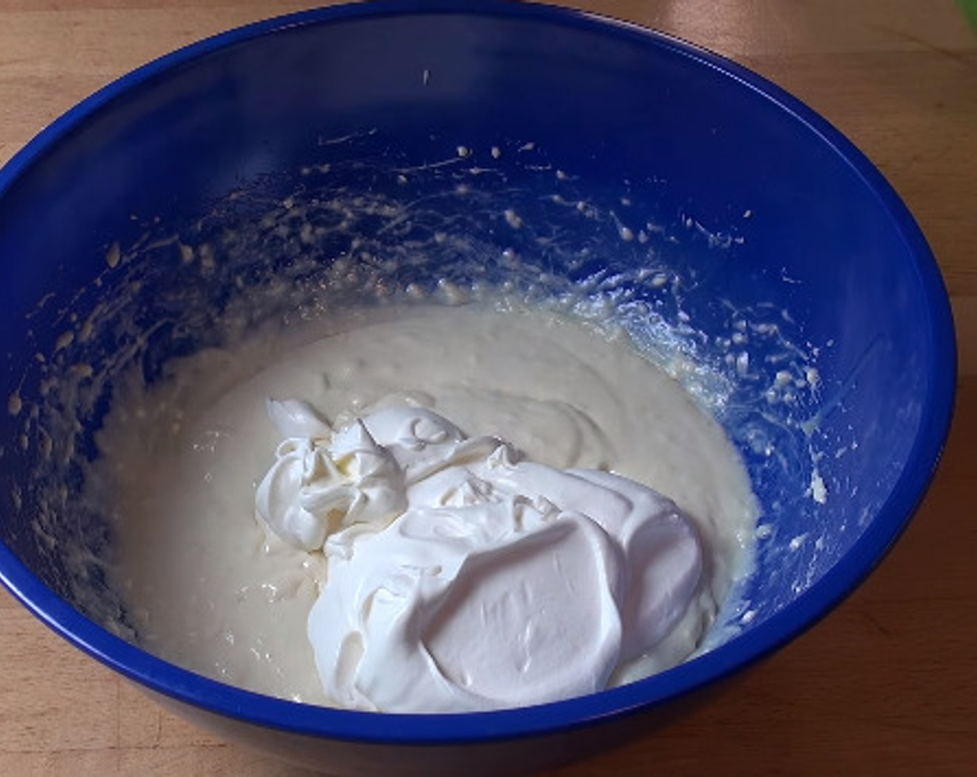 step 3 In another bowl, add the rest of the Whipping Cream (1/2 cup) and beat with a hand mixer until soft peaks form. Add the whipped cream to the chocolate mixture.