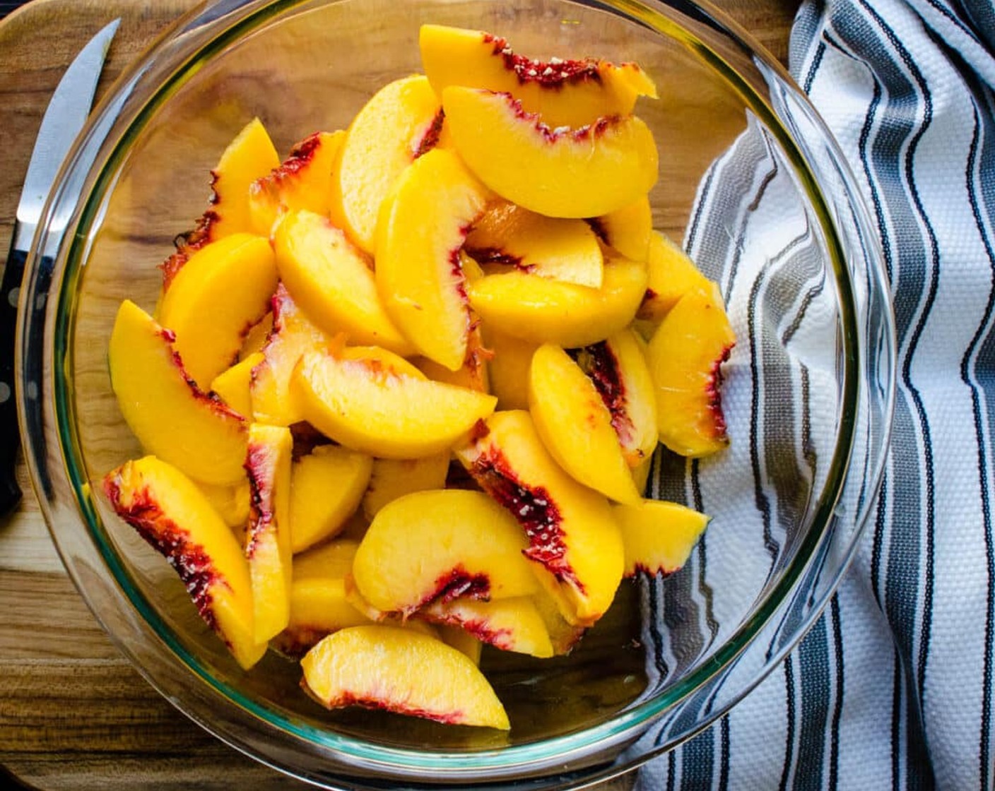 step 9 Peel and slice the Peaches (4 cups) into wedges.