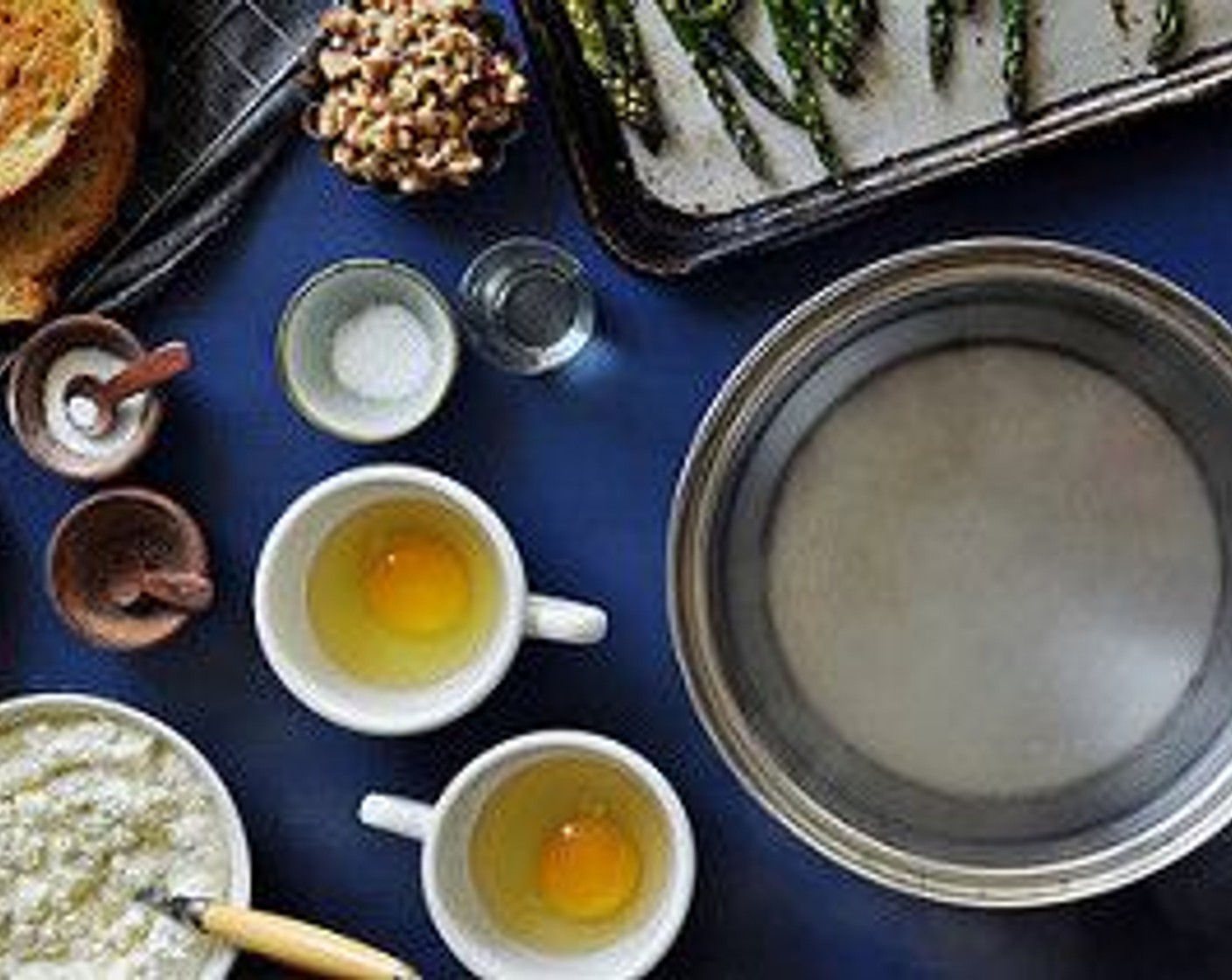 step 8 Bring a large skillet or pot to a simmer. Add the remaining Salt (1 tsp) and Distilled White Vinegar (2 tsp). Bring back to a simmer.