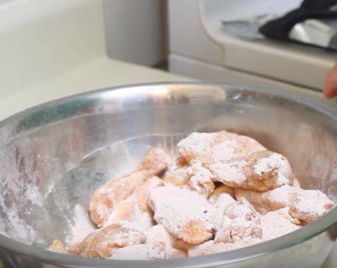 step 3 In a large bowl, toss the Chicken Wings (2 lb) with Baking Powder (1 Tbsp), Paprika (1 tsp), Garlic Powder (2 tsp), Onion Powder (2 tsp) and Salt (to taste) and Ground Black Pepper (to taste). Place wings on the rack in single layer and cook for 50-60 minutes until brown and crispy.
