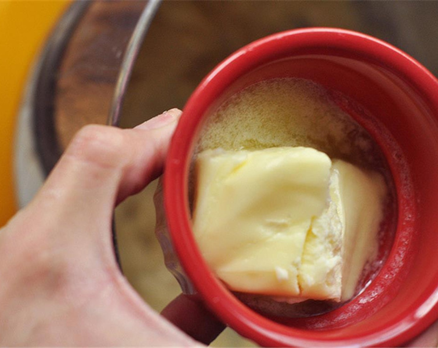 step 4 Mix until smooth. Turn off the mixer and add 1/2 cup of Bread Flour. Mix on low for about 30 seconds until the flour is just incorporated. Turn off the mixer and add the Unsalted Butter (4 Tbsp). Mix once more until it is combined.