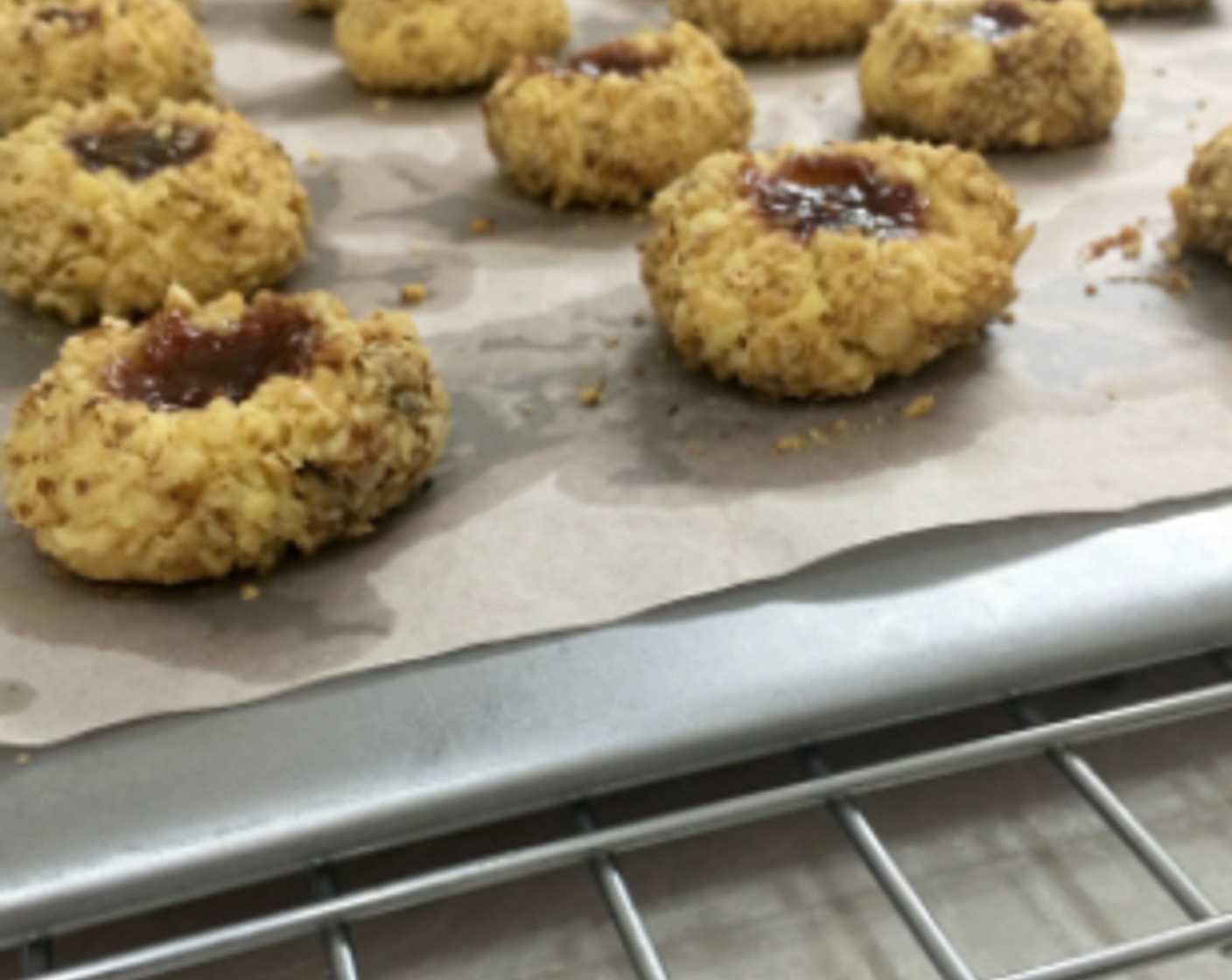 step 27 Remove the baking sheet from oven and cool on wire rack.