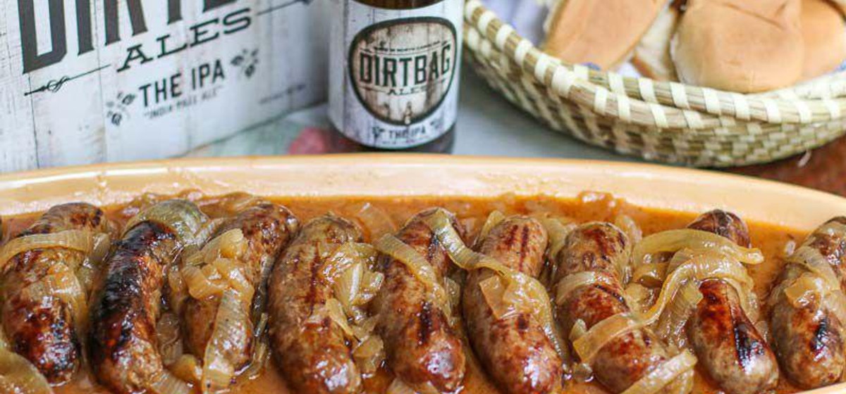Crockpot Beer, Brats + Onions Recipe | Sunset Foods Recipe Rack
