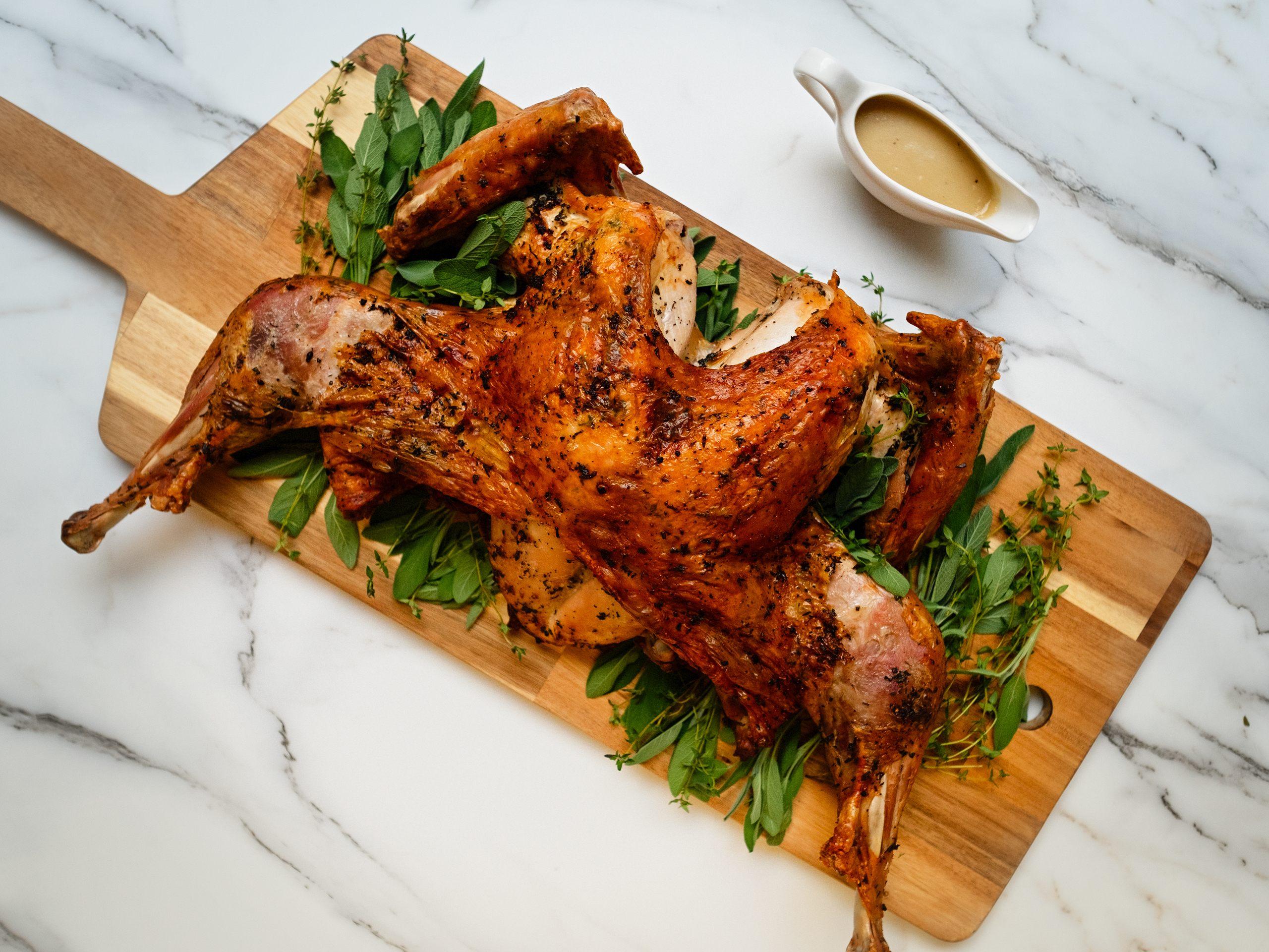 Herb-Roasted Spatchcock Turkey