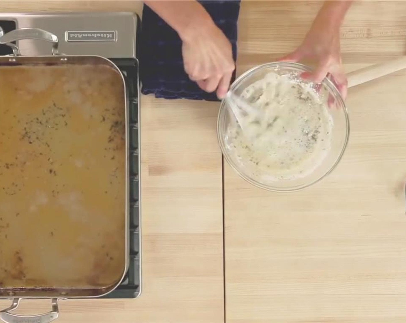step 7 Stir the reserved stock mixture and All-Purpose Flour (4 Tbsp) in a medium bowl until the mixture is smooth.