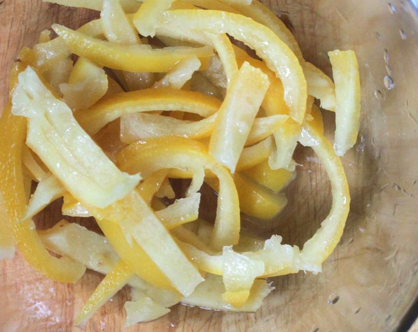 step 2 Julienne the Preserved Lemons (2). Chop the Fresh Cilantro (4 Tbsp).