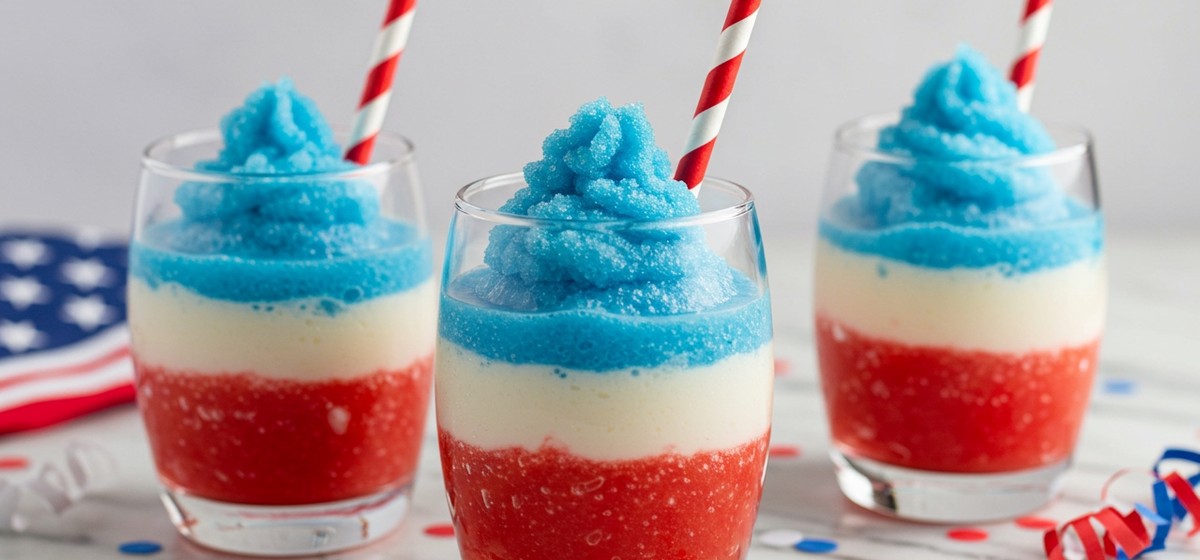 Patriotic Boozy Slushy Recipe | Sunset Foods Recipe Rack