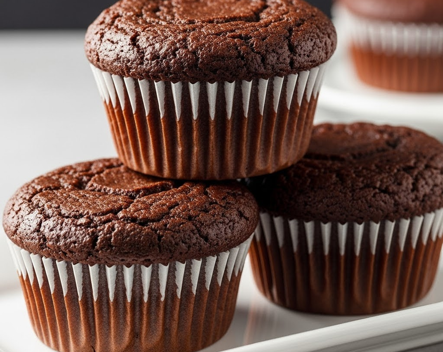 3 Ingredient Nutella Brownie Cupcakes