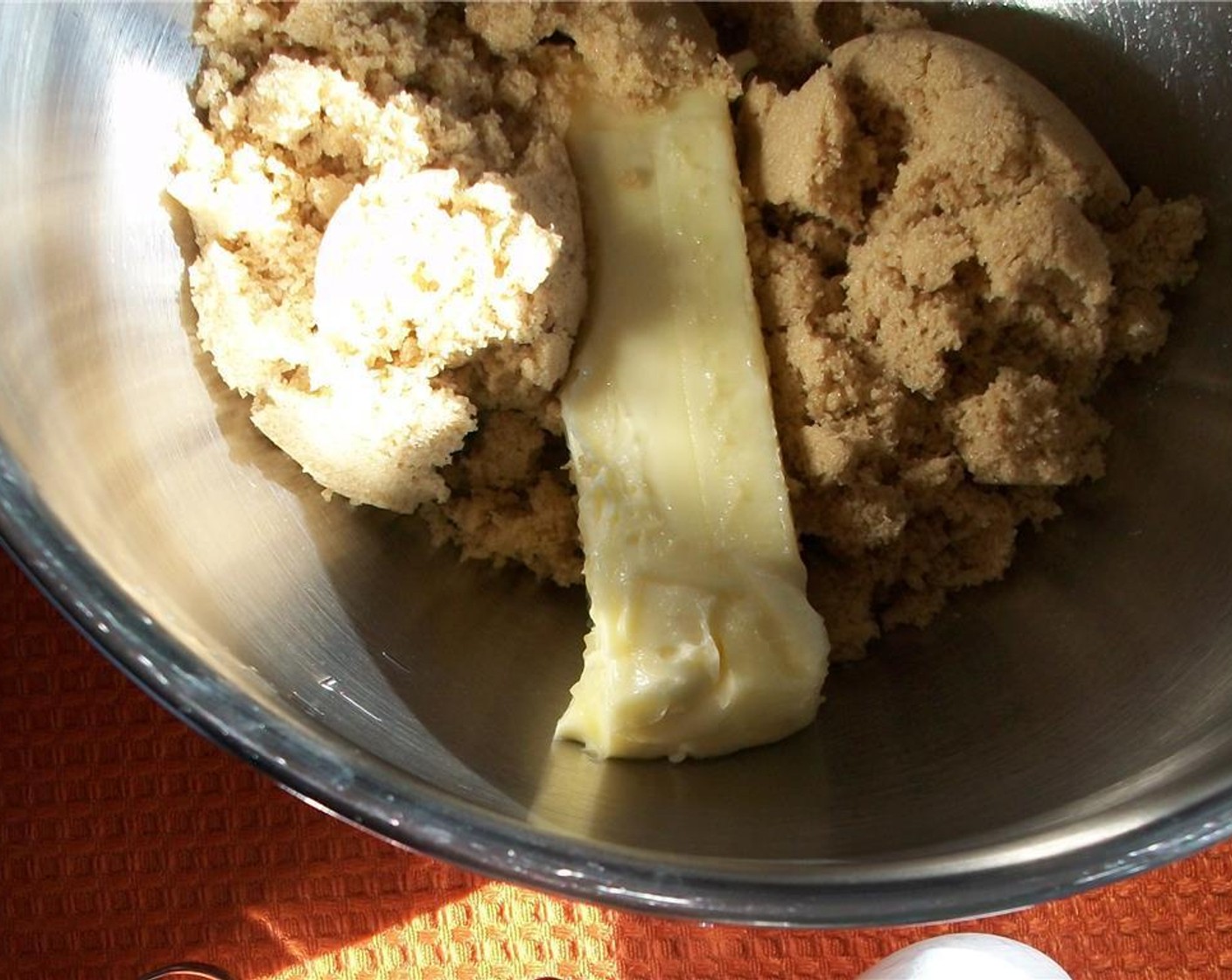 step 3 With an electric mixer, cream Unsalted Butter (1/2 cup) and Brown Sugar (1 cup). Add Egg (1), beat until combined. Add Blackstrap Molasses (4 Tbsp), beat until combined, scraping down sides of the bowl.