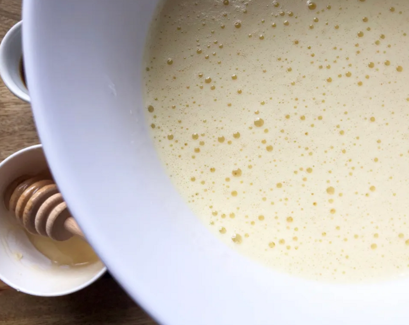 step 3 In a medium bowl, beat the Large Eggs (6) and Honey (1/3 cup) until pale and fluffy.