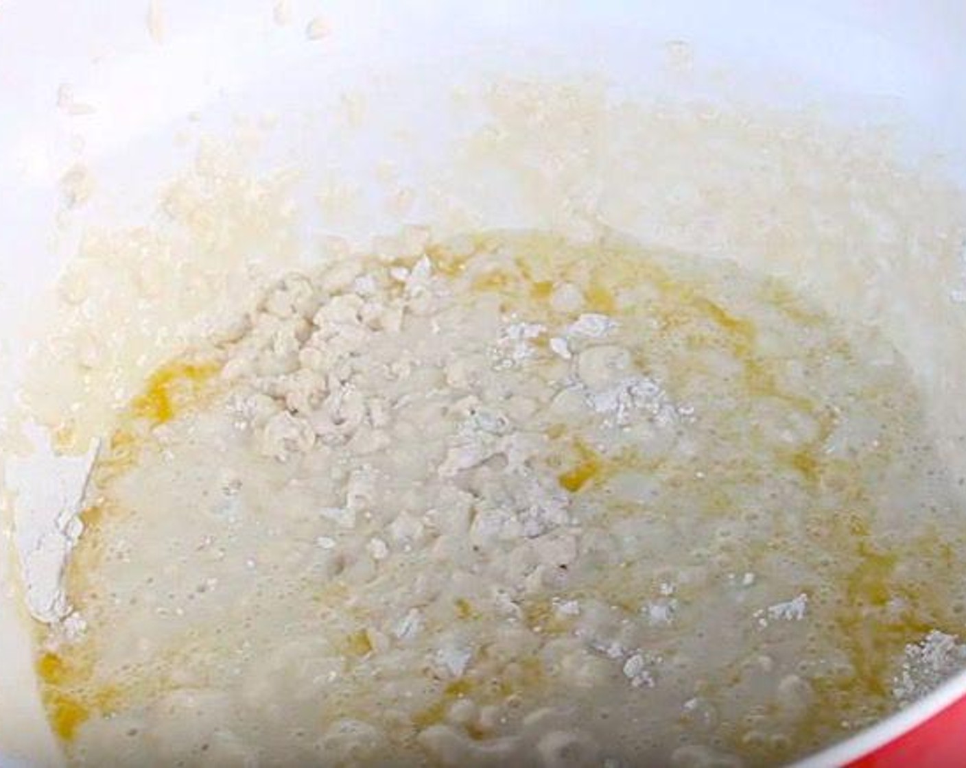 step 1 Take a large bowl and mix All-Purpose Flour (1 cup), Baking Powder (2 tsp), Baking Soda (1/2 tsp), Granulated Sugar (4 Tbsp) and Salt (1/2 tsp) together. Set aside. Put Large Eggs (2) into Buttermilk (2 cups) and whisk it. Pour the wet ingredient into the dry ingredient and mix together. Then, add Butter (4 Tbsp) and continue mixing.