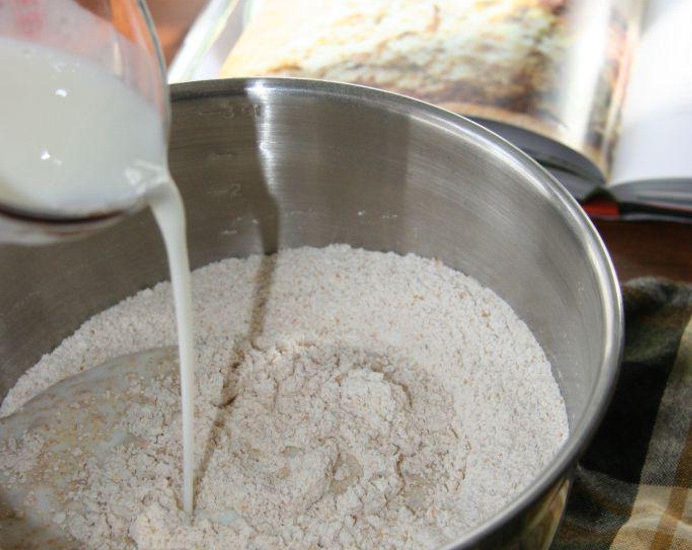 step 3 Add Buttermilk (1 1/2 cups), up to 1 3/4 cups, enough to make a stiff dough.