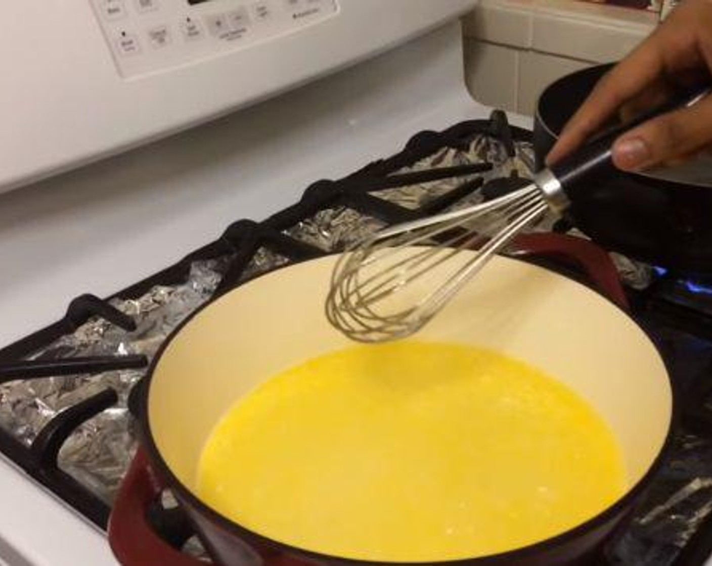 step 2 Meanwhile, On a separate sauce pan, melt the Butter (1/2 cup). Then add in the Cream Cheese (1 cup), Garlic Powder (2 tsp), Onion Powder (1/4 tsp), Salt (to taste), and Ground Black Pepper (to taste). Combine everything well until the cheese becomes sweet.