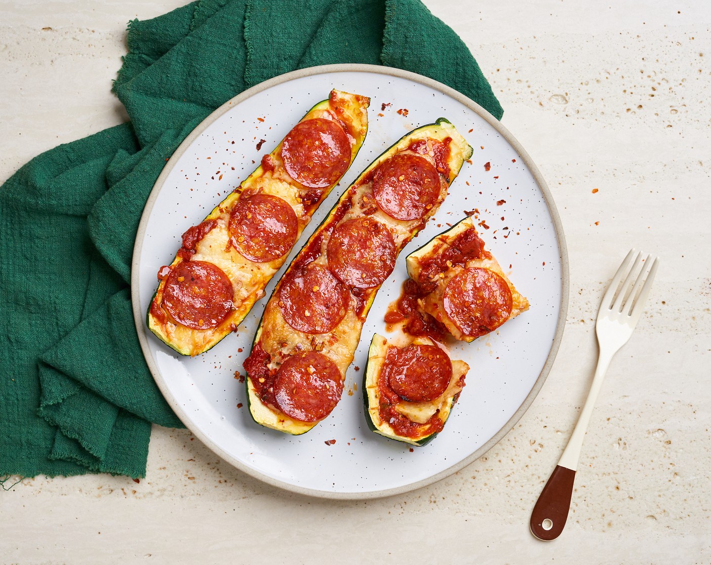 Pizza Zucchini Boats