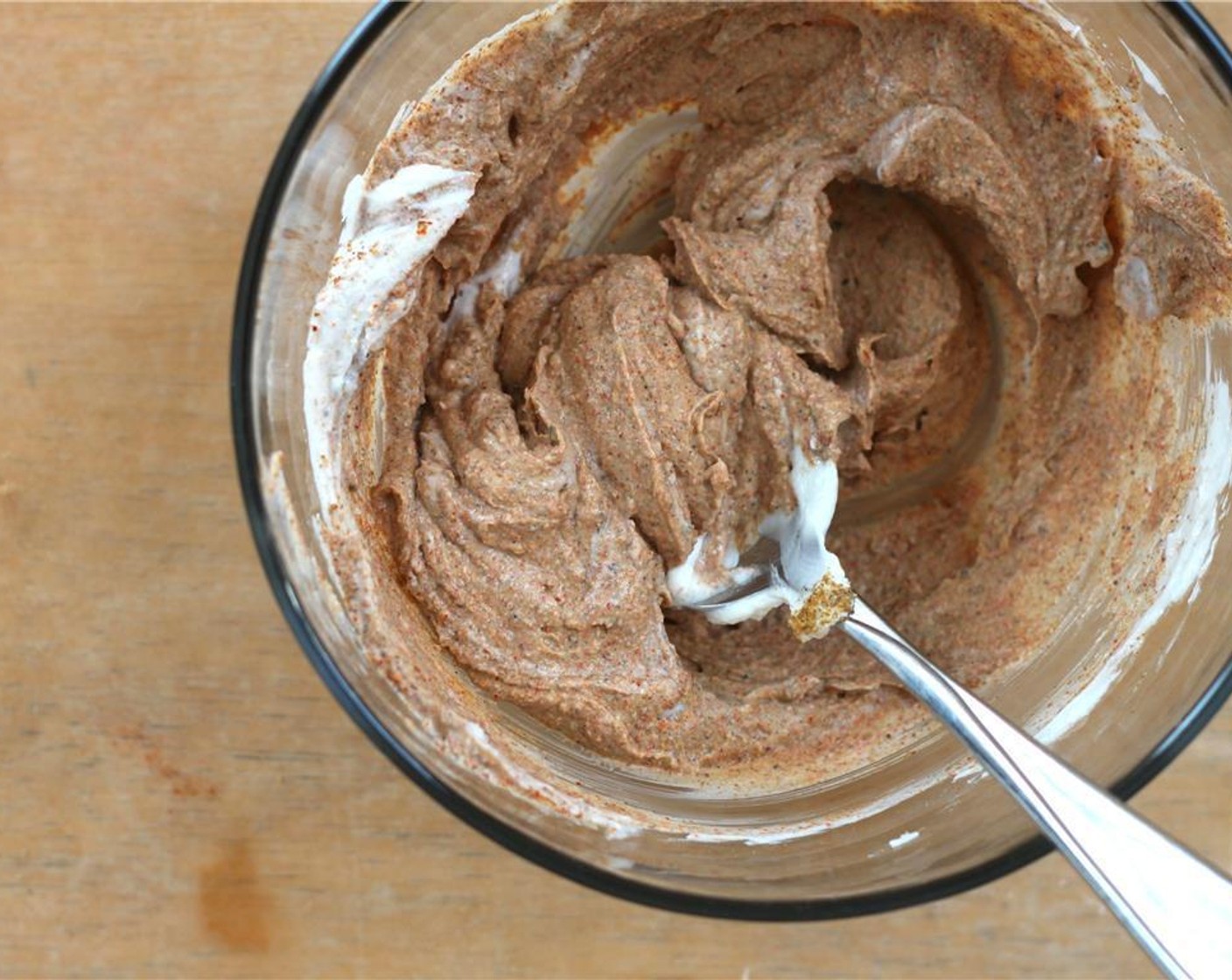 step 2 In a medium-sized bowl, mix together the Greek Yogurt (4 Tbsp), the juice from Lemon (1/3) and Ground Allspice (1/4 tsp) to make a marinade.