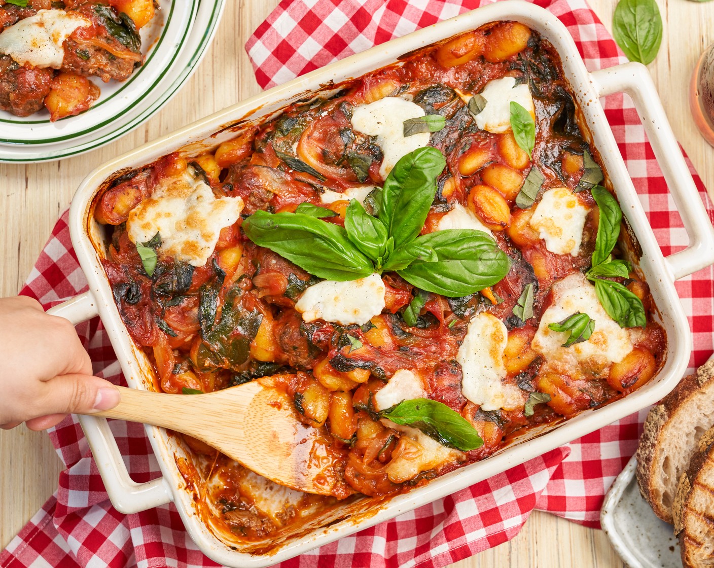 Meatball and Gnocchi Bake