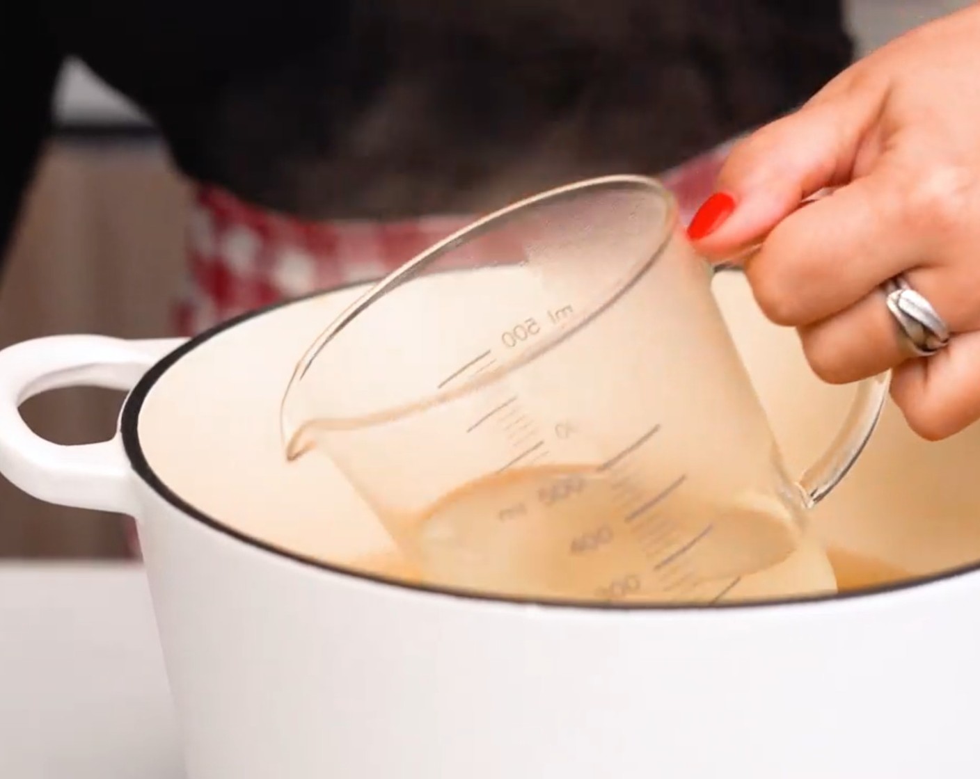 step 8 Drain, reserve 1 cup of pasta water, and set noodles aside.