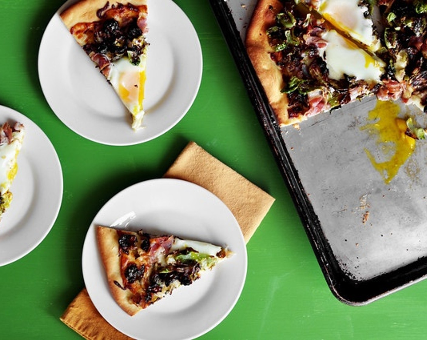 Brussels Sprouts and Pancetta Pizza