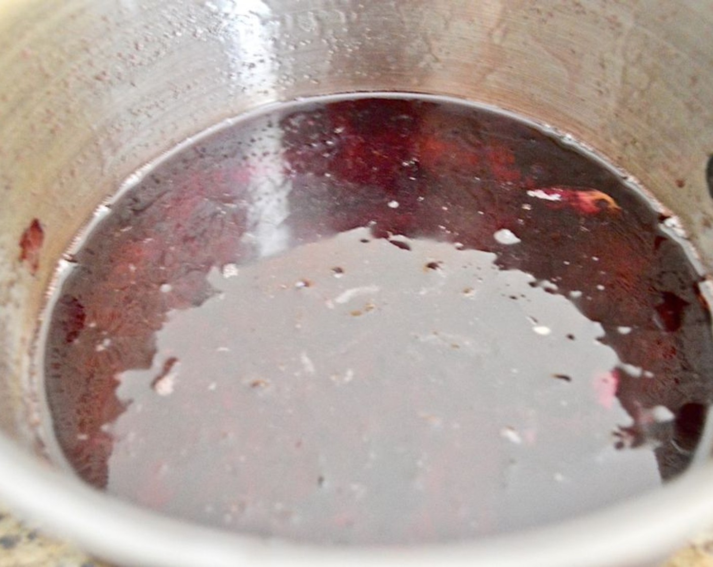 step 3 Stir the remaining Caster Sugar (4 Tbsp) and Fruit Pectin Powder (1 tsp) together and slowly sprinkle it in while you stir. That way the pectin won't clump up. Let it all simmer for another 20 minutes to really thicken, stirring every so often.