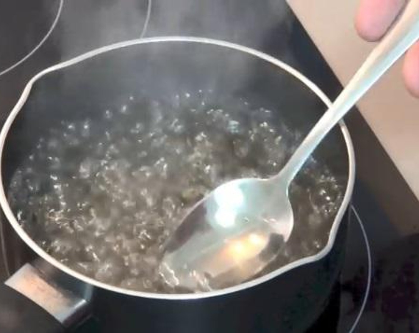step 3 Into a sauce pan, add the Caster Sugar (1/2 cup),Maple Syrup (2 Tbsp), and Water (1/2 cup). Combine everything together and bring the mixture to a boil.